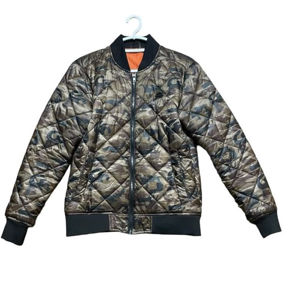 Vintage Guess bomber men’s jacket quilted size Small - Picture 5 of 9